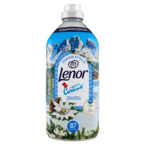 Lenor Essenze d'Italia Cortina Ammorbidente Concentrato Stella Alpina Muschio Bianco 87 Lav. 1,827 L